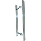 Puxador Aluminio Duplo 60cm Porta Vidro