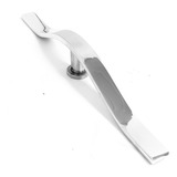 Puxador Chato H Um Furo Porta Vidro 50 Cm - Modelo Space Cor Polido-alto Brilho
