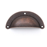 Puxador Colonial Bronze Cristaleira Porta Gaveta Concha 8 Un