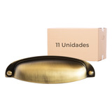 Puxador Concha Colonial 108mm Promoção Kit Com 11 Unidades