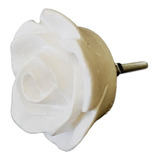 Puxador De Gaveta Botão Flor Rosa G Penteadeira Kit C 11 Un