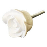Puxador De Gaveta Botão Flor Rosa P Penteadeira Kit C 40 Un