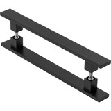 Puxador De Porta Pivotante Barra Chata Preto 1 Metro