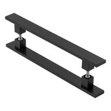 Puxador De Porta Pivotante Barra Chata Preto 70cm