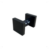 Puxador Elegance Box De Vidro Banheiro Modelo Quadrado Duplo