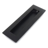 Puxador Embutir Porta Madeira Modelo Concha Quadrado Preto
