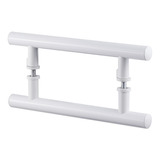 Puxador H Duplo Alumínio 60cm X 40cm Portas Vidro Madeira