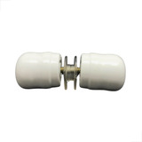 Puxador Maçaneta Box De Vidro Temperado 8mm Al1629b Branco