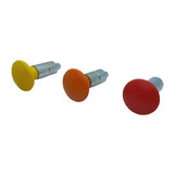 Puxador Manipulo 2corpos Esférico Colorido Pino 11mm Kit 10
