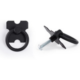 Puxador Moveis Rustico,gaveta,porta Mexicano Cor Preto 40pcs