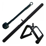 Puxador Musculação Kit Crossover Academia 3 Peças