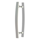 Puxador Para Portas Madeira / Vidro 40 Cm Curvo Branco