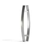 Puxador Porta Curvo Aço Inox 304 Polido 60cm Madeira/vidro