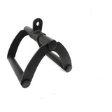 Puxador Triangulo Pequeno C/giro Preto Remada Academia 