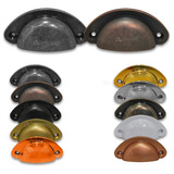 Puxadores Concha Colonial Para Moveis Armários 64mm 6 Peças 