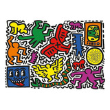 Puzzle 1000 Peas Grafite De Keith Haring Clementoni Imp