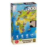Puzzle 200 Peças Dinossauros Do Mundo