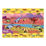 Puzzle Play Dinossauros 100 Peças Lente