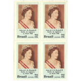 Quadra Selo 617 Visita Rainha Elizabeth Da Inglaterra 1968