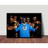 Quadro / Poster Com Moldura Public Enemy Hip Hop Rap P4938