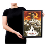 Quadro / Poster Moldura Filme Boxe Retro Rocky Balboa P7916