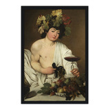 Quadro 34x49cm Caravaggio - Bacco -