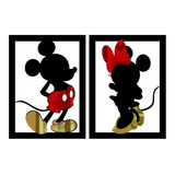 Quadro 3d Mickey E Minnie