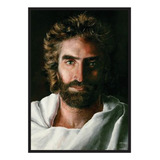 Quadro 40x60 Jesus Real O Céu É De Verdade Moldura E Vidro