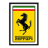 Quadro 44x64cm Ferrari Logo - 31