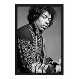 Quadro 64x94cm Jimi Hendrix - Bandas De Rock - 84