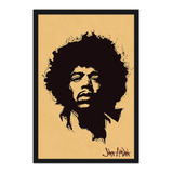 Quadro 64x94cm Jimi Hendrix - Bandas De Rock - 89