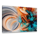 Quadro Abstrato Tela Canvas 100x150 Colorido