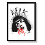 Quadro Arte Minimalista Pulp Fiction Poster Moldurado A3