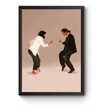 Quadro Arte Minimalista Pulp Fiction Poster Moldurado