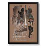 Quadro Arte Star Wars Cartaz Cinema