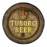 Quadro Bebida Tampa De Barril Tuborg