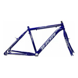Quadro Bicicleta Alumínio Aro 26 Mtb Com Garfo