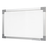 Quadro Branco Lousa Moldura Mdf 120 X 90 Cm Soft Prime Prata