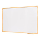 Quadro Branco Uv Mold. Madeira Aviso Foto Mural 60x40 Lousa