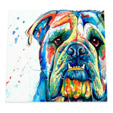 Quadro Bulldog Inglês Dog Art Cachorro