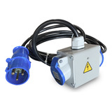 Quadro C Tomadas Canteiro Obra Robozinho Steck Extensão 220v
