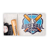 Quadro Canvas Personalizado Baseball Logos Times 125x65cm