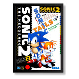 Quadro Capa Sonic The Hedgehog 2 Jp - Mega Drive - 33 X 45cm