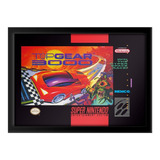 Quadro Capa Top Gear 3000 Super Nintendo Snes A3 33x45cm