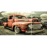 Quadro Carros Antigos Truck Ford Decorativo Vintage Mosaico