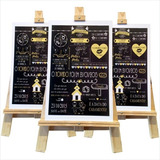 Quadro Chalkboard 30x40 Personalizado Com Cavalete