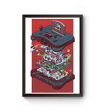 Quadro Console Retrô Nintendo 64 Poster
