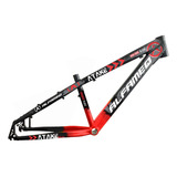 Quadro De Bicicleta Aro 26 Alfameq Atake Freeride Aluminio Cor Preto/vermelho Tamanho Del Quadro 13.5