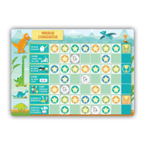 Quadro De Comportamento Infantil - Dinossauros - Stixx®