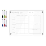 Quadro De Mensagens De Memorando Semanal De Acrílico Durável
